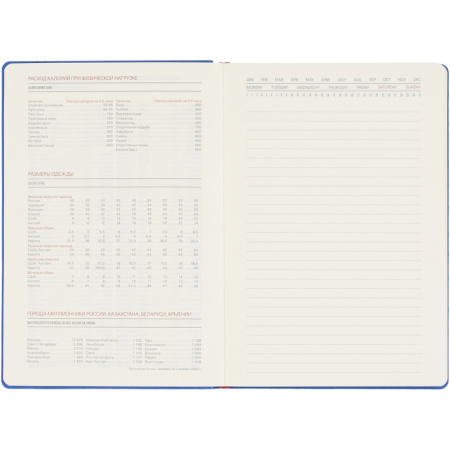 Ежедневник недатированный Bruno Visconti Marseille искусственная кожа А5 136 листов синий (147x212 мм) (артикул производителя 3-215/01)