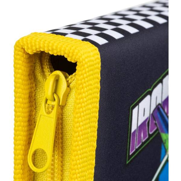 Пенал односекционный Комус класс Iron Bird синий