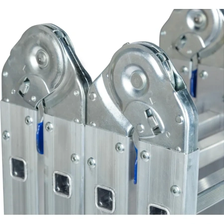 Лестница-трансформер Комус алюминиевая четырехсекционная 4х4 ступени