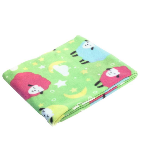 Плед Luscan Барашки флис 130х150 см разноцветный