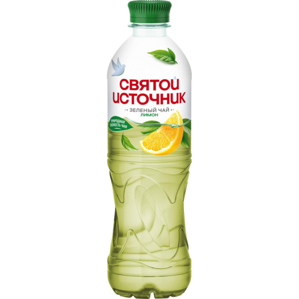 Чай холодный зеленый Святой Источник лимон 0.5 л