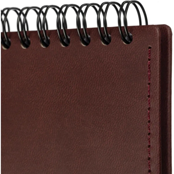 Планинг датированный 2026 год Attache Вива искусственная кожа 303х150 мм  60 листов бордовый