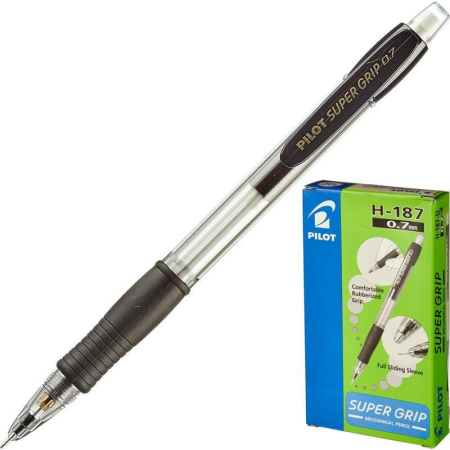 Карандаш механический PILOT H-187, 0,7мм, с ластиком