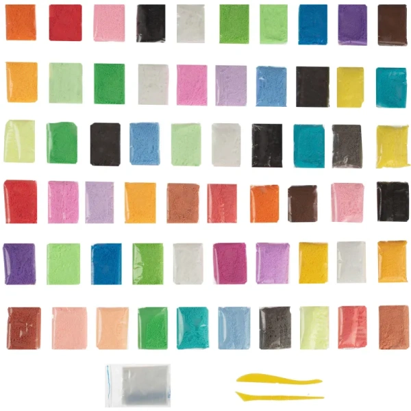 Воздушный пластилин ClayFan 60 цветов 600 г