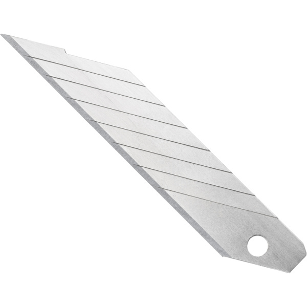 Лезвие сменное сегментированное TOPFORT стальное 18 мм (10 штук в  упаковке)