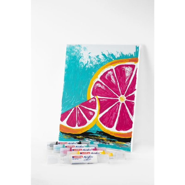 Маркер акриловый Edding 5300 ягодный (толщина линии 1-2 мм)