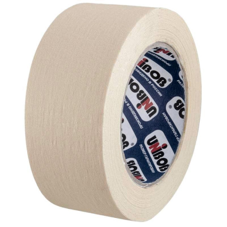 Клейкая лента малярная Unibob легкоудаляемая 50 ммх50 м