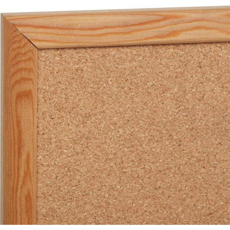 Доска пробковая 45х60 см Attache Economy деревянная рамка