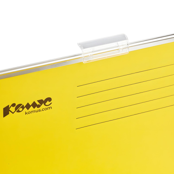 Ярлычки для подвесной регистратуры Комус пластиковые (25 штук в  упаковке)