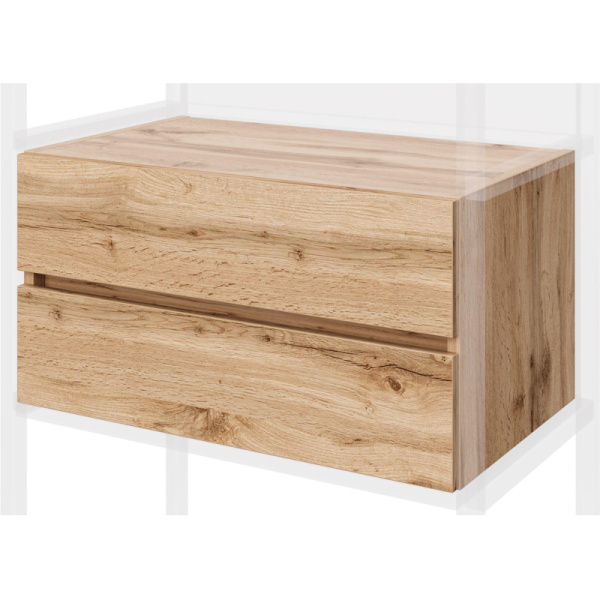 Шкаф- пенал для документов Easy to lead K-Loft 241H030 закрытый дуб  натуральный 618х378х324 мм