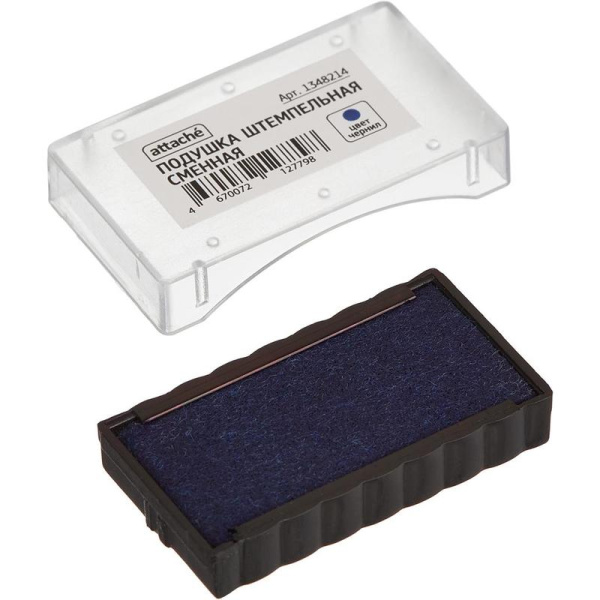 Подушка штемпельная сменная Attache синяя (совместим с Traxx 8051, 14x38  мм)