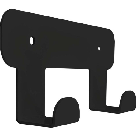 Вешалка настенная H1021В черная (2 крючка)