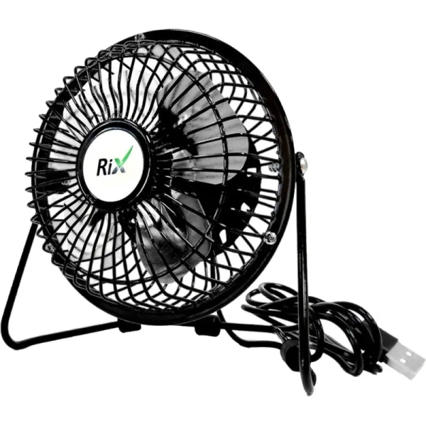 Вентилятор настольный Rix RDF-1501USB чёрный