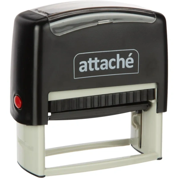 Штамп самонаборный Attache пластиковый 6 строк 70х32 мм