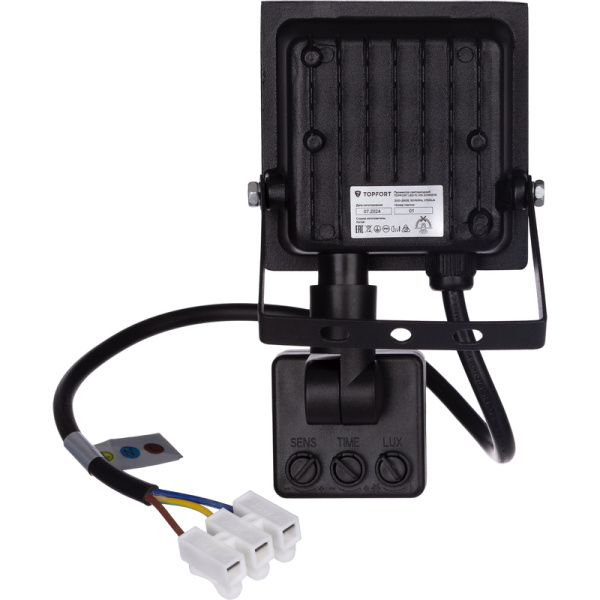 Прожектор светодиодный TOPFORT  с датчиком движения 20 Вт 6500 К 1700 лм   IP65