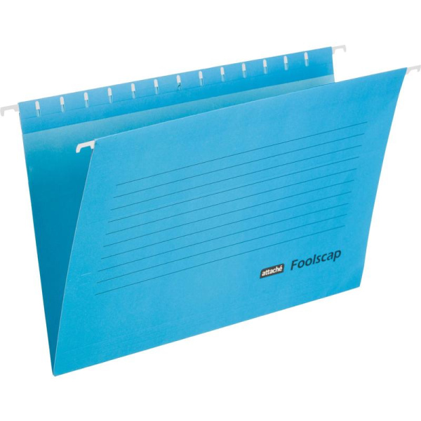 Подвесная папка Attache Foolscap до 200 листов синяя (5 штук в   упаковке)