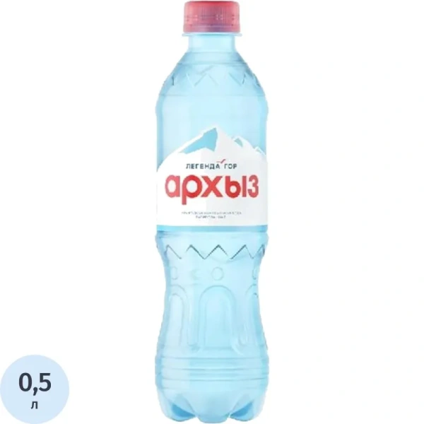 Вода минеральная Легенда гор Архыз столовая газированная 0.5 л