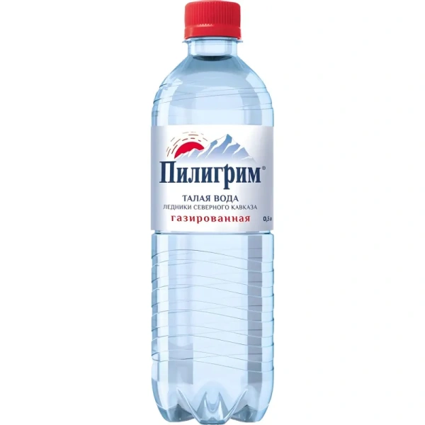 Вода минеральная Пилигрим столовая газированная 0.5 л