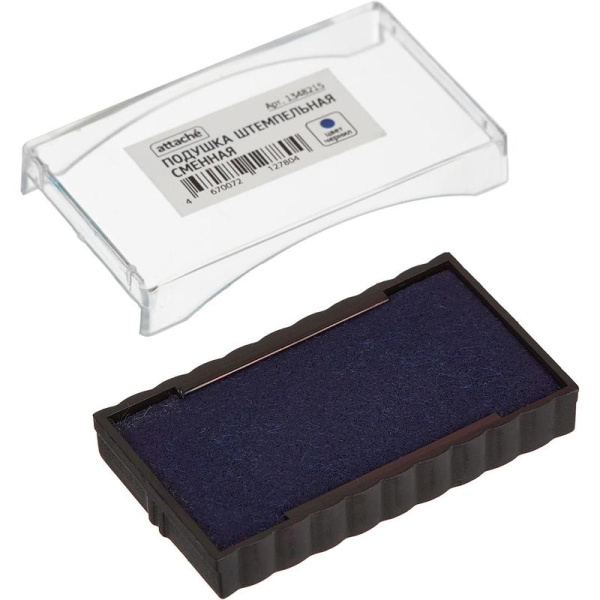 Подушка штемпельная сменная Attache синяя (совместим с Traxx 8052, 18x48  мм)