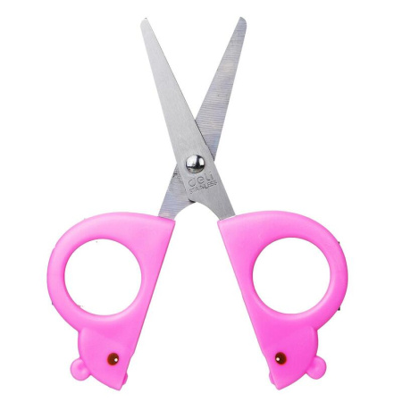 Ножницы детские Deli 128 мм универсальные тупоконечные розовые