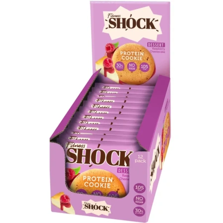 Печенье протеиновое FitnessSHOCK малиновый Чизкейк без сахара 35 г