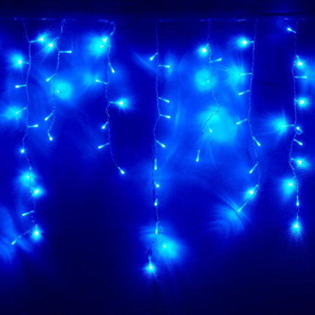 Гирлянда светодиодная голубой свет 2.4x0.6 м
