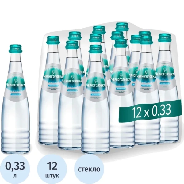 Вода минеральная Черноголовка негазированная 0.33 л