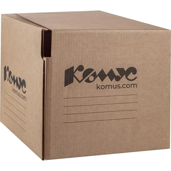 Короб архивный гофрокартон Комус на липучке 327x297x309 мм бурый до 3000  листов