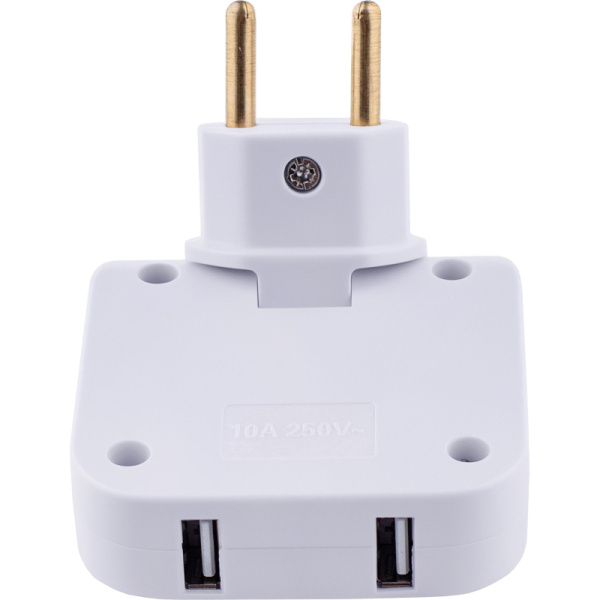 Разветвитель Старт С/А SA1/2 2USB 10/480 2 розетки + USB