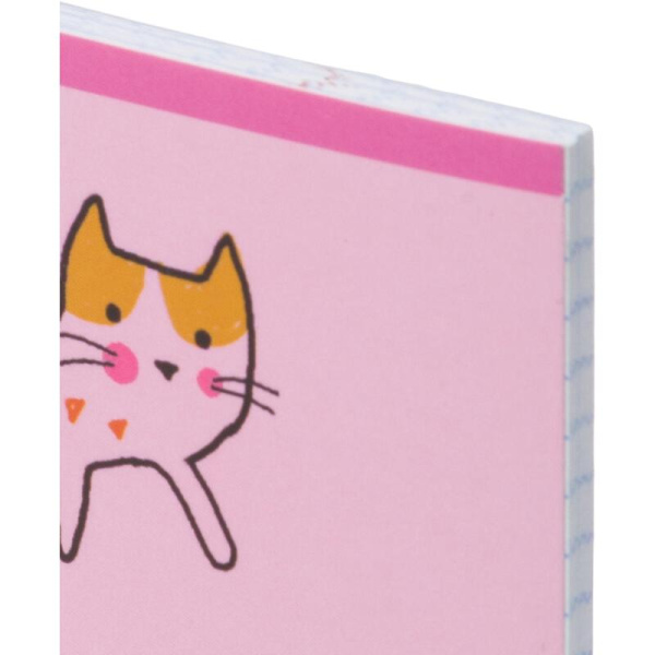 Тетрадь общая №1 School Friendly cats А5 48 листов в клетку на скрепке  обложка с рисунком ВД-лак