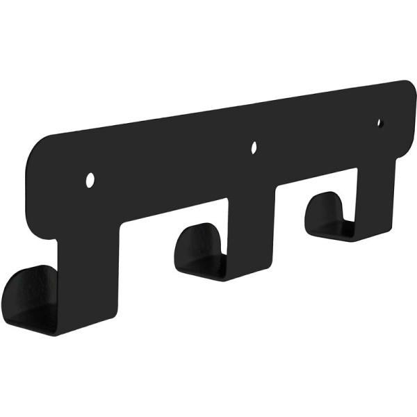 Вешалка настенная H1031B черная (3 крючка)