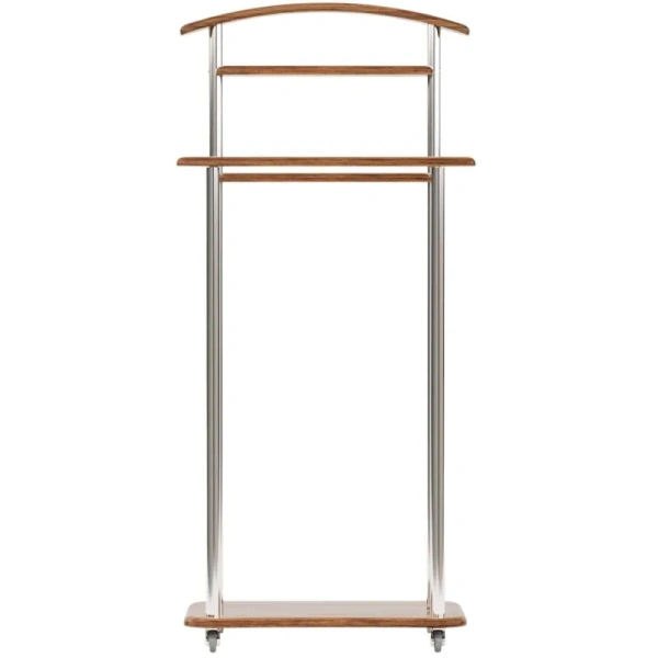 Вешалка костюмная Комус Мебель Элдридж (дуб американский/хромированный,  500х295х1050 мм)