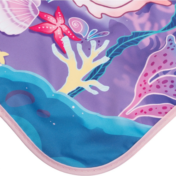 Фартук для труда Комус Класс Аксолотль фиолетовый с нарукавниками