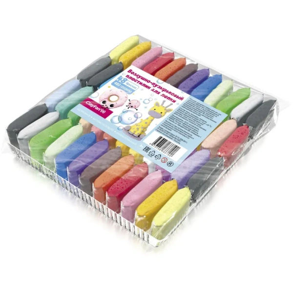 Воздушный пластилин ClayFan 48 цветов 480 г