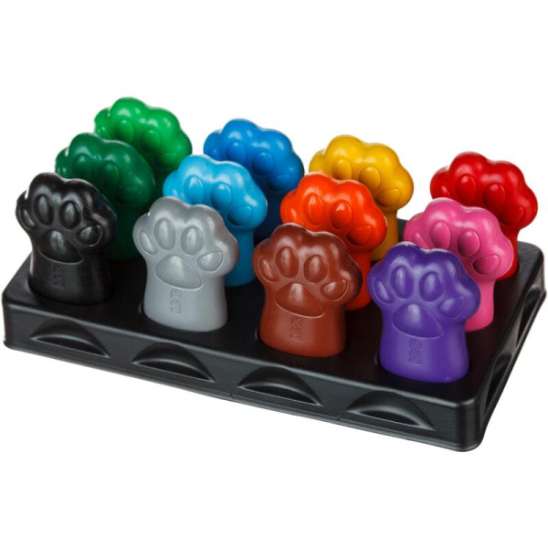 Мелки восковые M&G So Many Cats фигурные 12 цветов