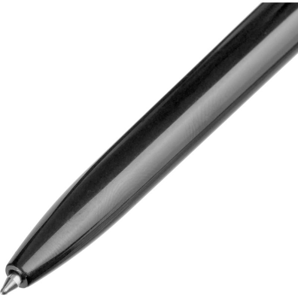 Ручка шариковая автоматическая синяя (черный корпус, толщина линии 0.7  мм)