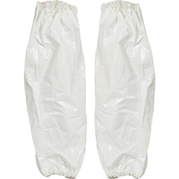 Нарукавники защитные LAB242 многоразовые от кислот и щелочей  полиуретановые 40 см (10 штук/5 пар в упаковке)