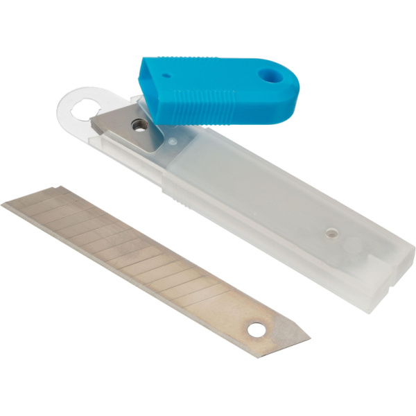 Лезвие сменное сегментированное TOPFORT стальное 18 мм прямоугольное (10  штук в упаковке, SX18S-10)