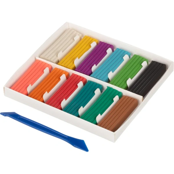 Пластилин классический Комус Класс Максики 12 цветов 240 грамм