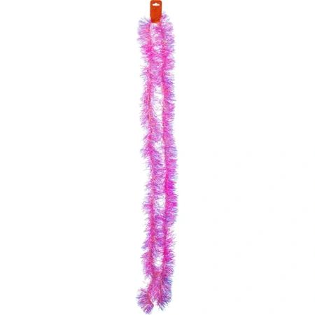 Мишура розовая (200x9 см)