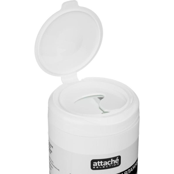 Салфетки влажные универсальные Luscan (Attache Selection) с антистатическим эффектом (100 штук в тубе)