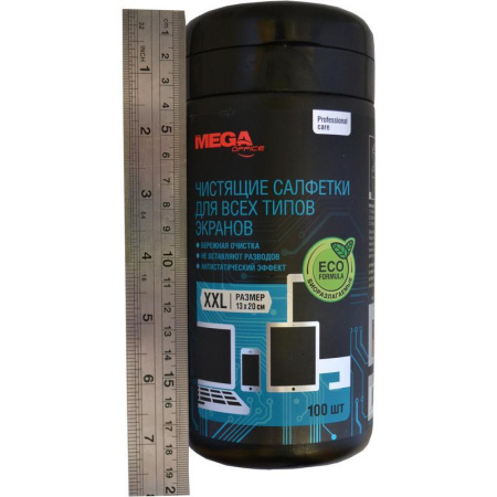 Салфетки ProMEGA Professional в тубе д/чист. экранов 100шт