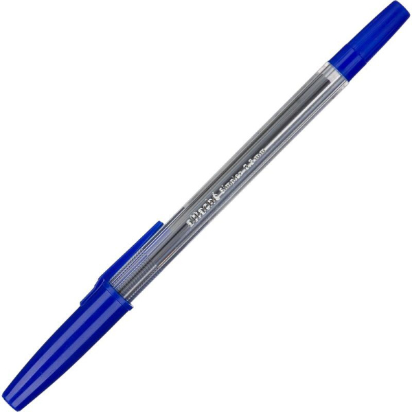 Ручка шариковая неавтоматическая Attache Simplex синяя (толщина линии  0.3 мм)