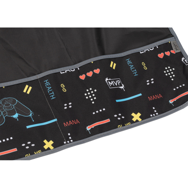 Фартук для труда Комус Класс Джойстик черный с нарукавниками