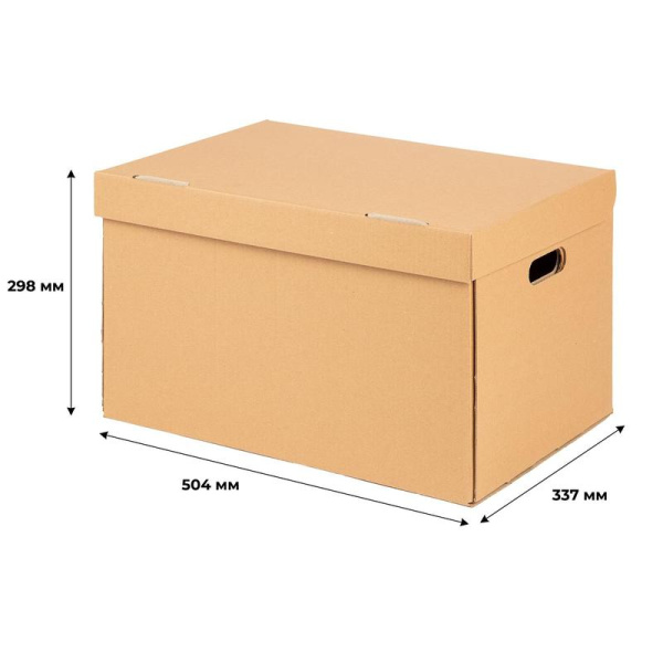 Короб архивный Делопроизводство Attache 480x325x295 мм из гофрокартона  Т25