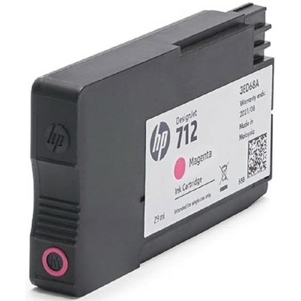 Картридж струйный HP 712 3ED68A пурпурный оригинальный