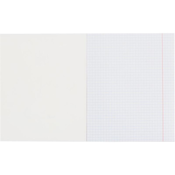 Тетрадь общая Uniland А5 48 листов в клетку на скрепке обложка с  рисунком ВД-лак