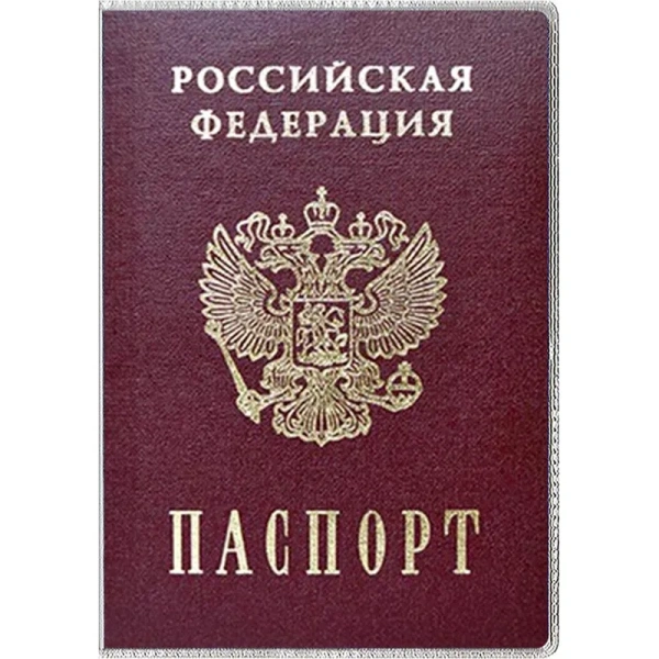 Обложка для паспорта Dpskanc ПВХ прозрачная