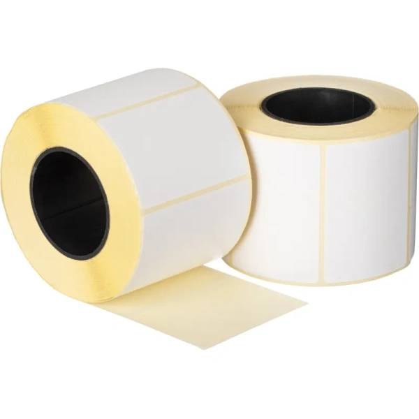 Термотрансферные этикетки 40х58 мм бумажные полуглянцевые (диаметр  втулки 40 мм, 48 рулонов по 700 этикеток)