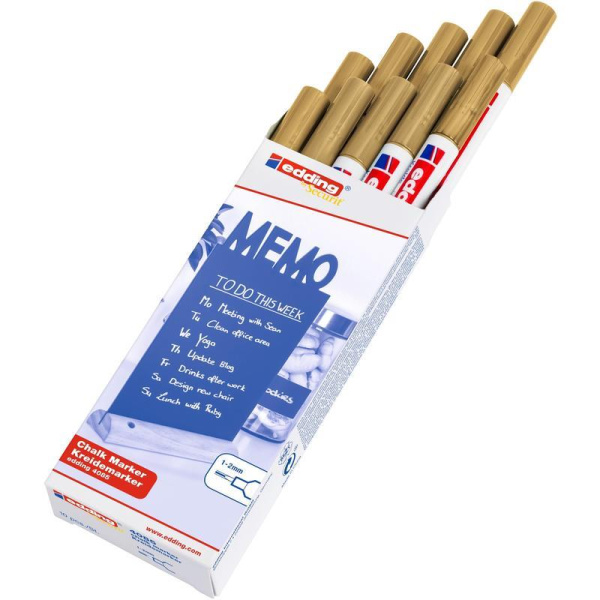 Маркер меловой Edding 4085 золотой 1-2 мм